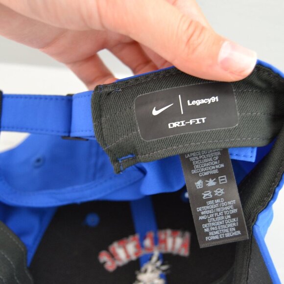 Disney Mickey Mouse Athletic Golf Hat Nike Legend91 DriFit Cap Adjustable Blue - Picture 6 of 7